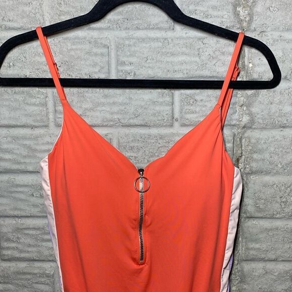 NWT MSRP $64 The Bikini Lab Front Zip One-Piece Swimsuit Women's Size Medium - Picture 5 of 11